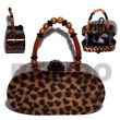 Collectible Handcarved Laminated Acacia Wood Handbag / Colton T