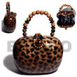 Collectible Handcarved Laminated Acacia Wood Handbag / Lucy Na