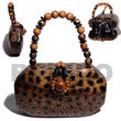 Collectible Handcarved Laminated Acacia Wood Handbag / Chessa