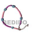 Coco Heishe With Limestone Hand-made Anklets