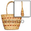 Pandan Flat Weave Centipede Bag With Nassa Shell Accent