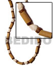 3 pcs bamboo nassa & 4-5 coco heishe