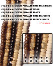 Fashion 4-5mm Coco Pokalet Natural Coco Beads Coconut Necklace