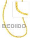 shell fashion jewelry Yellow Coco Heishe 2-3mm Coco Beads Coconut Necklace Coco Necklace