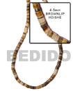 shell fashion jewelry Brown Lip 4-5 mm Shell Beads Shell Beads
