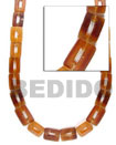 shell fashion jewelry Golden Horn Rectangle Beads Bone Horn Beads Necklace Horn Beads