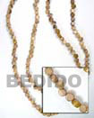 Fashion Robles Disc Side Drill Wood Beads Wooden Necklaces