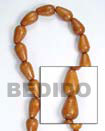shell fashion jewelry Teardrop Bayong Wood Beads Wooden Necklaces Wood Beads