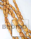 shell fashion jewelry Bayong Oval Wood Beads Wooden Necklaces Wood Beads