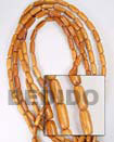 shell fashion jewelry Bayong Oval Wood Beads Wooden Necklaces Wood Beads