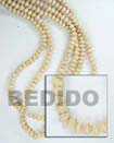 Fashion Natural White Wood Mentos Wood Beads Wooden Necklaces