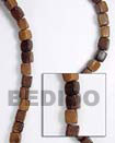 shell fashion jewelry Robles Dice Wood Beads Wooden Necklaces Wood Beads