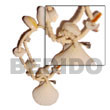 2 Rows Coco Heishe Bleached W/ Sigay And Limpit Shell