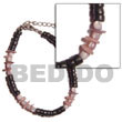 Fashion Black 4-5mm Coco Pokalet Shell Bracelets