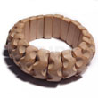 shell fashion jewelry Plain Raw Natural Wooden Bangle Casing Only Wooden Bangles