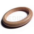 Fashion Plain Raw Natural Wooden Bangle Casing Only