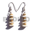 Dangling 7-8mm Coco Tiger Coco Earrings Coconut Earrings