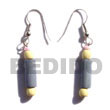 Dangling Pastel Pink Wood Wooden Earrings