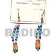 Blue Dangling Mahogany W/ Acrylic Crystals/2-3 Coco Pklt