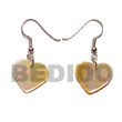 shell fashion jewelry Dangling MOP 30mm Heart Shell Earrings Shell Earrings