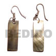 Dangling Black Lip Bar Earrings