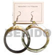 shell fashion jewelry Dangling Black Lip Hoop Shell Earrings Shell Earrings