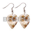 35mm Inverted Eardrop Hammershell W/ Embossed Handpainted Desig