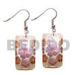 35mm X 25mm Rectangular Hammershell W/ Floral Embossed Handpain