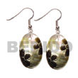 35mm Oval Blacklip W/ Earrings