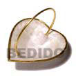 Capiz Shell Heart Basket Decorative / Gift Item