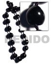 Black Kukui Nuts ( 16 Pcs. ) / Adjustable Ribbon
