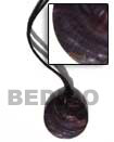 Leather Thong W/ Brown Lip Shell Necklace