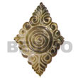 shell fashion jewelry Blacklip Diamond Carving 50mm Shell Pendant Shell Pendant