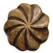 Natural Horn Flower W/ Bone Horn Pendant