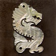 shell fashion jewelry Dragon Carving MOP 45mm Shell Pendant Shell Pendant