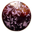 shell fashion jewelry Black Tab Shell Pendant Hand Painted Pendant Hand Painted Pendant