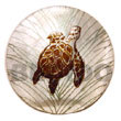 shell fashion jewelry Hammershell Pendant Hand Painted Pendant Hand Painted Pendant