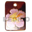 shell fashion jewelry Black Tab Shell Pendant Hand Painted Pendant Hand Painted Pendant
