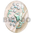 Fashion Hammershell Pendant Hand Painted Pendant
