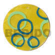 Shell Hand Paint Emboss Pendant