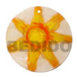 Shell Hand Paint Emboss Pendant