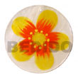 Fashion Capiz Shell Pendants Hand Painted Pendant