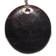 shell fashion jewelry Round Black Pin Shell Shell Pendant Shell Pendant