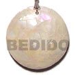 Round Green Shell Cracking Shell Pendant