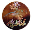 shell fashion jewelry Round 40mm Blacktab W/ Hand Painted Pendant Hand Painted Pendant