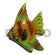 Fish Hand Painted Wooden Refrigerator Fridge Door Magnet