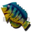 Fish Hand Painted Wooden Refrigerator Fridge Door Magnet