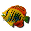 Fish Hand Painted Wooden Refrigerator Fridge Door Magnet