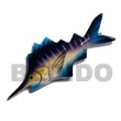 Fish Hand Painted Wooden Refrigerator Fridge Door Magnet