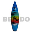Fashion Surfboard Hand Painted Wooden Fridge Magnet
